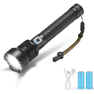OEM Linterna Led De M&aacute;xima Potencia, 90.000 L&uacute;menes, Linterna Usb, Compatible Con Bater&iacute;as 26650, Xhp70 Y Xhp50, Linterna De Caza P70 - Crezuo