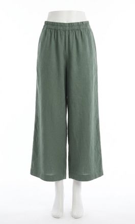 Z Supply Scout Linen Pants In Everglade