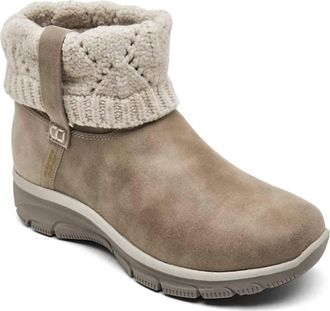 Skechers Womens Easy Going Cozy Weather 2 Bootie In Taupe