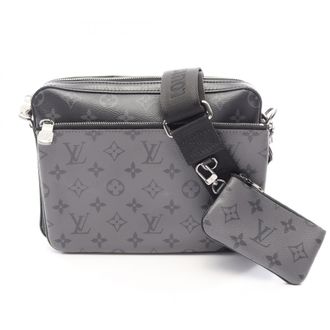 Louis Vuitton Black Gray Coated Canvas Monogram Eclipse Pvc Leather Handbag Shoulder Bag (Pre-Owned)
