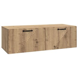 vidaXL Mueble Para Tv De Pared Roble Artesanal 98 X 41 X 30 Cm Vidaxl