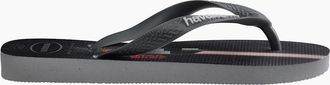 Havaianas Womens Sand Star Graphic Print Flip Flops - Black - Size: 3/3.5/4