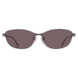 Balenciaga Grey Rectangular Unisex Sunglasses BB0357SA 001 62