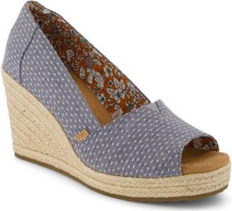 Toms Essential Wedge Pump in Light/Pastel Blue at Nordstrom, Size 5.5
