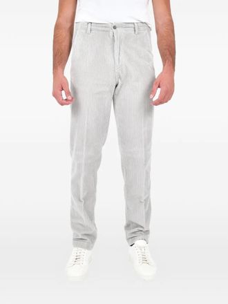 Boglioli corduroy striped trousers - Grey