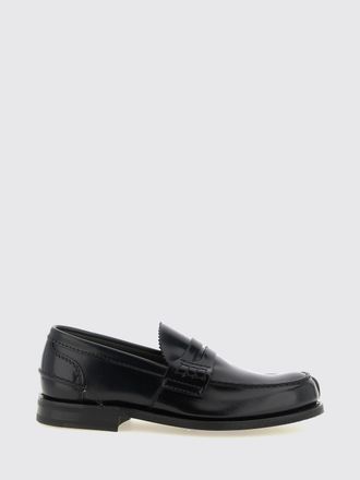 Churchs Pembrey Brushed Leather Penny Loafers with Saddle Strap
