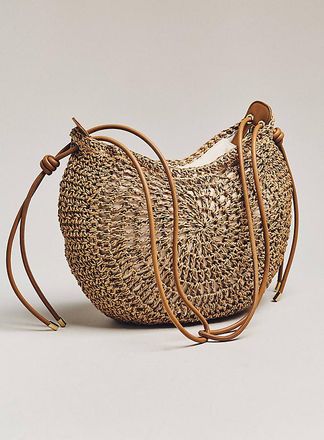 Dolce Vita Freya Raffia Shoulder Bag