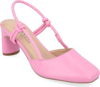 Journee Collection Margeene Slingback Pump in Pink at Nordstrom Rack, Size 7.5