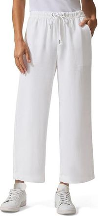 Splendid Angie Crop Wide Leg Pants Womens Clothing White : XL (Womens 14-16) 25, Linen/Lyocell