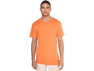 Polo Ralph Lauren Classic Fit Crew Undershirts Mens T Shirt Fall Royal/Harbor Island Blue/May Orange : 2XL, Cotton