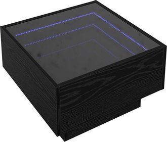 vidaXL Vidaxl - Coffee Table Black oak 50 x 50 x 30 cm Engineered wood