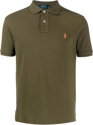 Polo Ralph Lauren Korte Mouw Logo T-shirt - Heren - Polos - Groen - M - Katoen - Tops
