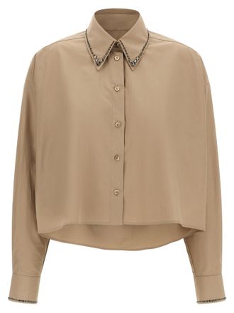 Fabiana Filippi Beige Cotton Womens Blouse