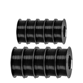 OEM Filamento Pla Para Impresoras 3d, 1,75 Mm De Di&aacute;metro, Rollo De 1 Kg, Petg De 10 Kg, Negro