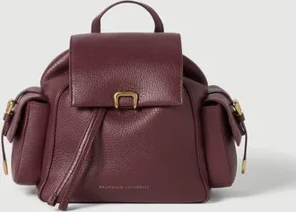 Brunello Cucinelli Deerskin sartorial backpack in Burgundy at Nordstrom