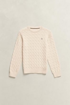 GANT Teens Teen Boys Shield Sweater (122/128) CREAMED WHITE
