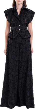 Saiid Kobeisy Textured Top And Wide Pants