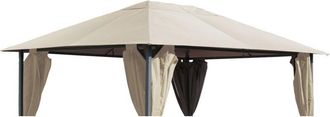 Quick-Star Quick-star - Ersatzdach F&uuml;r Garten Pavillon 3x4m Sand Pavillondach Ersatzbezug