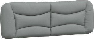 vidaXL Cabecero De Cama Acolchado Tela Gris Claro 152 Cm Vidaxl