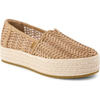 Toms Valencia Platform Espadrille in Rust/Copper at Nordstrom, Size 9.5
