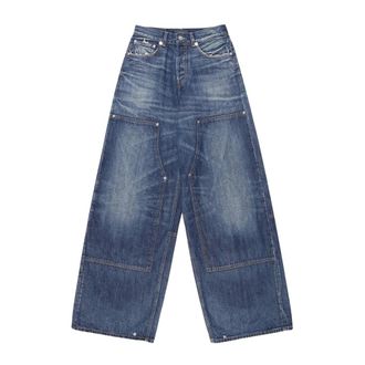 Haikure Jeans, Dames, Blauw, W25, Denim, Legacy Norm Core Wide Jeans