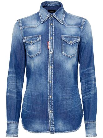 Dsquared2 Denim blouse - Blauw