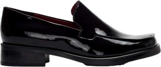 Franco Sarto Bocca Slip On Loafer Black Metallic Patent L-BOCCA543 Womens
