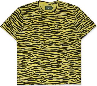 Denim Tears Yellow Zebra Print T-Shirt