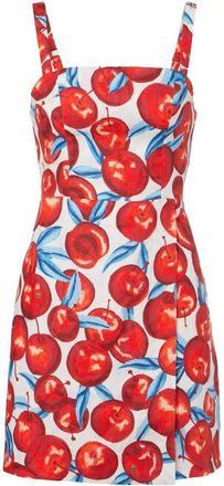 Farm Rio Farm Rio Womens Sleeveless Mini Dress, Cherry Blossom
