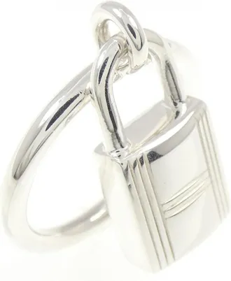 Herm&egrave;s Silver 925 Band Ring (Pre-Owned)