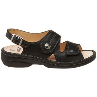 Finn Comfort 2560 Milos Nappaseda Leather Womens Slingbacks Sandals - Black - Size:UK 6.5