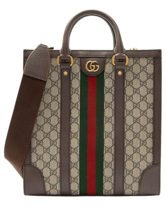 Gucci Gg Supreme Ophidia Vertical Tote (Authentic Pre-Loved)