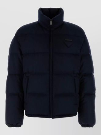 Prada cashmere down jacket high collar puffer