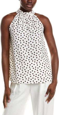 Anne Klein Shirred Neck Blouse