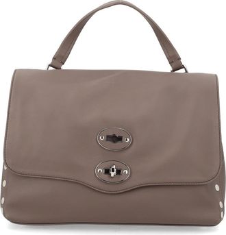Zanellato Neutrals Postina Medium Studded Handbag