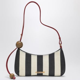 Jacquemus Le Bisou Perle Striped Black/Ivory Bag