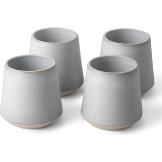 Fable Interiors The Cups Set of 4 Cups in Stone Blue at Nordstrom