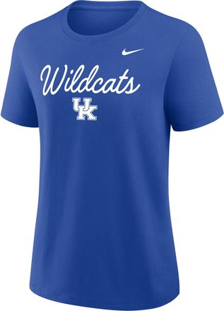 Nike Kentucky Script Mantra Logo Nike Womens College T-Shirt in Blue | 01K94EVNKY-VVT