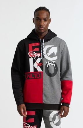 Ecko Team Up Hoodie in Grey Marled at Nordstrom, Size Xxx-Large