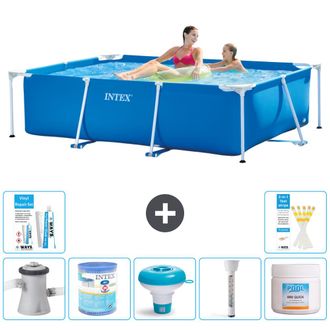 Intex Piscina Con Estructura Rectangular - 220x150x60 Cm - 7-piezas S22343