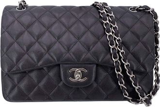 Chanel Leather Shoulder Bag Timeless/Classique (Authentic Pre-Loved)