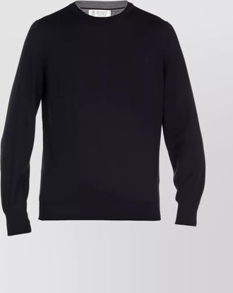 Brunello Cucinelli versatile ribbed crew neck sweater