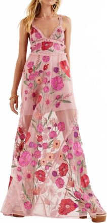 For Love & Lemons Womens Kaylee Maxi Dress In Soft Pink
