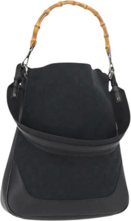 Gucci Pre-owned Borsa A Tracolla In Tela Di Bamb&ugrave; GG 2way Shoulder Bag - - Pre-owned - Donna - Nero - ONE SIZE
