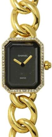 Chanel Pre-owned H0113 Polshorloge - Dames - Pre-owned - Zwart - Maat: ONE Size