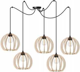 OEM L&aacute;mpara De Techo Colgante Led Moderna De Madera