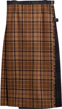 Barbour Gonna midi scozzese Hazelwood - - Skirts - Donna - Marrone - S