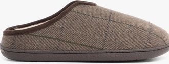 Jojoe Mens Jo & Joe HAMISH Mens Mule Slippers Dark Brown - Size: 10