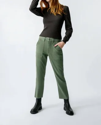 Amo Easy Army Trousers In Tea Leaf