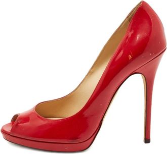 Jimmy Choo London Pumps in pelle con tacco 125mm - Rosso